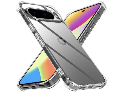 Techsuit – Shockproof Clear Silicone odolný priehľadný silikónový obal na Google Pixel 10 / 10 Pro – priehľadný