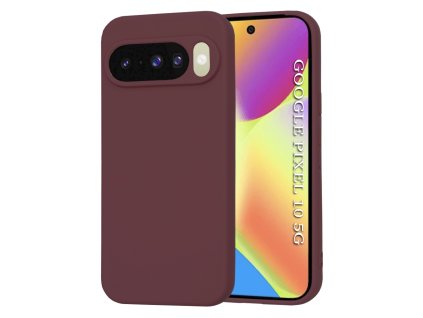 Techsuit – SoftFlex obal na Google Pixel 10 / 10 Pro – slivkový červený