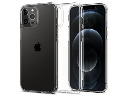 Spigen Ultra Hybrid ochranný obal na - iPhone 12 pro Max - transparentná