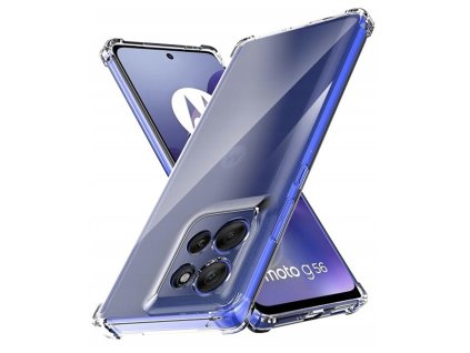 Techsuit – Shockproof Clear Silicone odolný priehľadný silikónový obal na Motorola Moto G56 – priehľadný