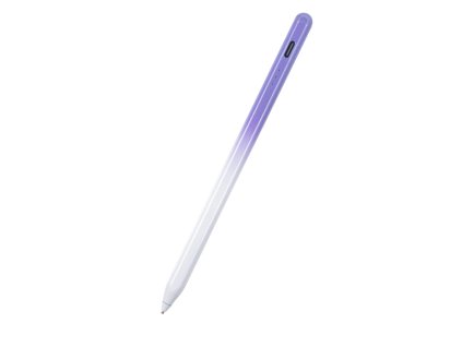 Techsuit – Stylus Pen S3 dotykové pero na telefóny a tablety, univerzálne, aktívne, Type-C, rýchle nabíjanie, 130 mAh – fialové