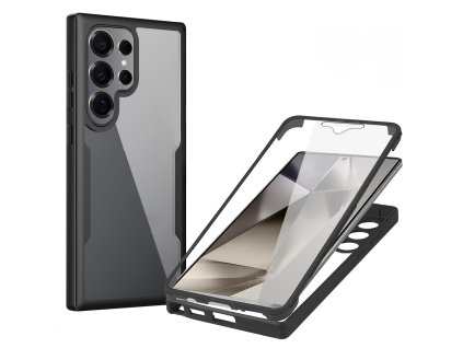 Techsuit – ColorVerse 360 Series ochranný obal + ochrana displeja na Samsung Galaxy S25 Ultra – čierny