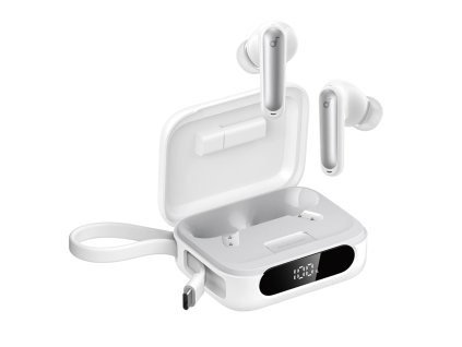 Anker - Wireless Earbuds P41i (A3937G21) - with Built-in Charger, Stand, Lightning, ANC, 6 Mics, Gaming Mode, Bass - White