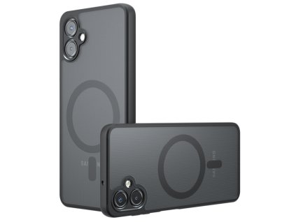 Techsuit – PureFrost MagSafe obal na Samsung Galaxy A06 – matný čierny