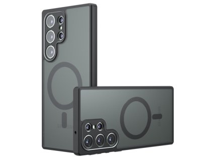 Techsuit – PureFrost MagSafe obal na Samsung Galaxy S22 Ultra 5G – matný čierny