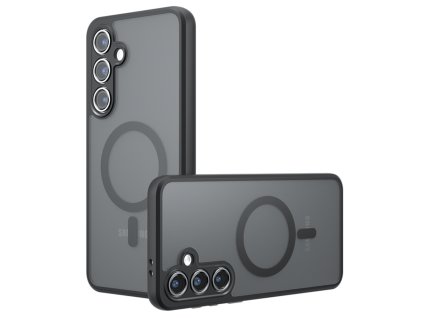 Techsuit – PureFrost MagSafe obal na Samsung Galaxy S25 Plus – matný čierny