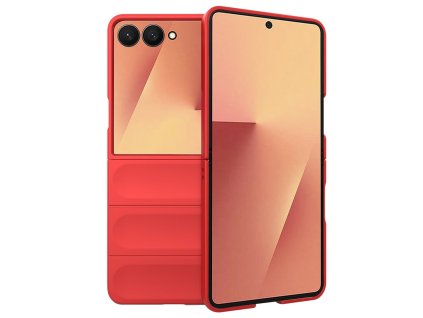 Techsuit – Magic Shield obal na Samsung Galaxy Z Flip7 – červený