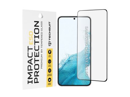 Techsuit – ESD ochranné tvrdené sklo na Samsung Galaxy S22 5G / S23 – čierne