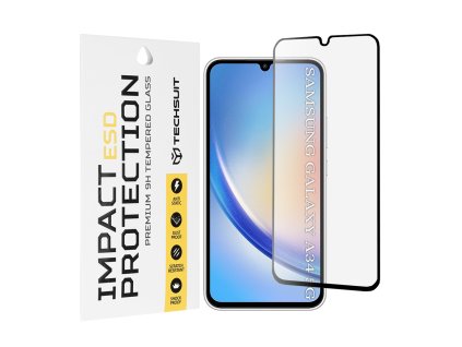Techsuit – ESD ochranné tvrdené sklo na Samsung Galaxy A34 5G – čierne