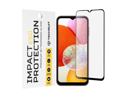 Techsuit – ESD ochranné tvrdené sklo na Samsung Galaxy A14 4G / A14 5G – čierne