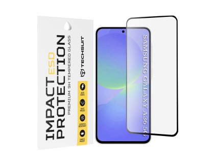 Techsuit – ESD ochranné tvrdené sklo na Samsung Galaxy A36 5G / A56 5G – čierne