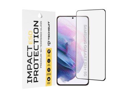 Techsuit – ESD ochranné tvrdené sklo na Samsung Galaxy S21 Plus 5G – čierne