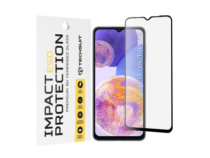 Techsuit – ESD ochranné tvrdené sklo na Samsung Galaxy A23 4G / A23 5G / M23 / F23 / M33 / A13 4G / M13 / F13 – čierne