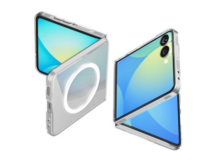 Spigen – Air Skin MagSafe obal na Samsung Galaxy Z Flip7 – priehľadný biely