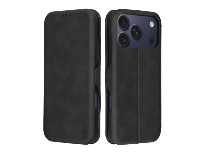 Techsuit – Safe Wallet Plus knižkové puzdro na iPhone 17 Pro – čierne