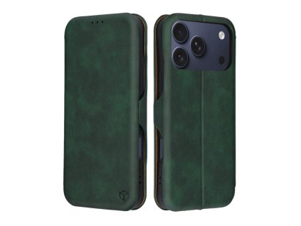 Techsuit – Safe Wallet Plus knižkové puzdro na iPhone 17 Pro – zelené