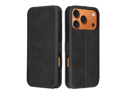 Techsuit – Safe Wallet Plus knižkové puzdro na iPhone 17 Pro Max – čierne