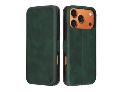 Techsuit – Safe Wallet Plus knižkové puzdro na iPhone 17 Pro Max – zelené