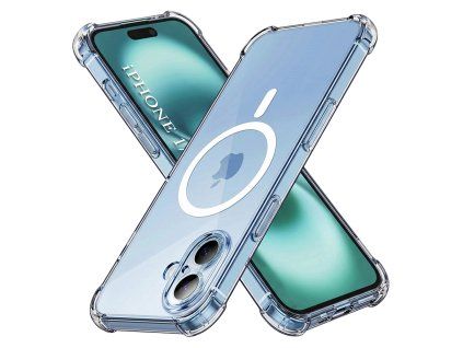Techsuit – Shockproof Clear Silicone MagSafe obal na iPhone 17 – priehľadný