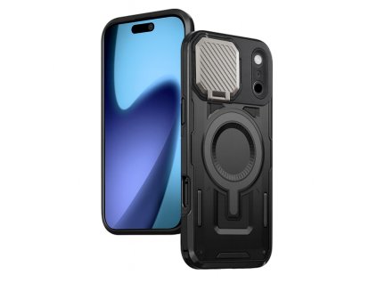 Techsuit – CamVault MagSafe obal na iPhone 17 Pro – čierny