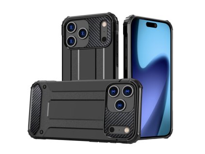 Techsuit – Hybrid Armor obal na iPhone 17 Pro Max – čierny