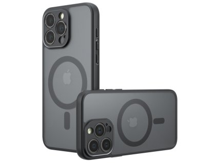 Techsuit – PureFrost MagSafe obal na iPhone 13 Pro Max – matný čierny