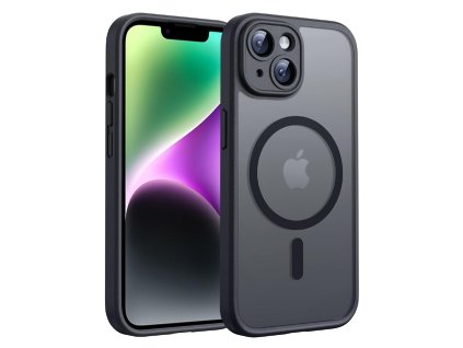 Techsuit – PureFrost MagSafe obal na iPhone 14 – matný čierny