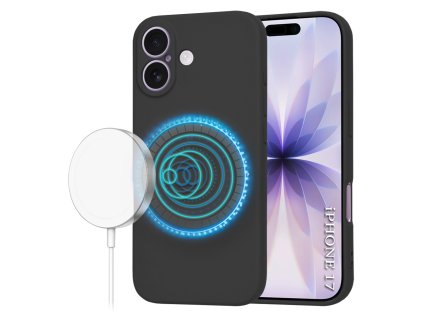 Techsuit – SoftFlex MagSafe obal na iPhone 17 – čierny