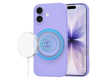 Techsuit – SoftFlex MagSafe obal na iPhone 17 – svetlofialový