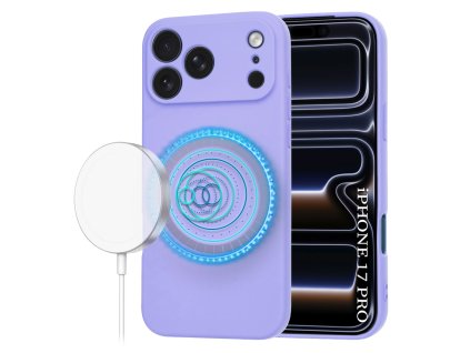 Techsuit – SoftFlex MagSafe obal na iPhone 17 Pro – svetlofialový