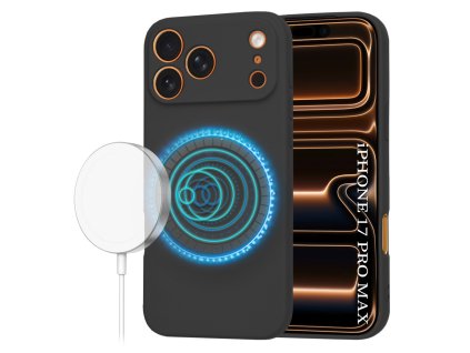 Techsuit – SoftFlex MagSafe obal na iPhone 17 Pro Max – čierny