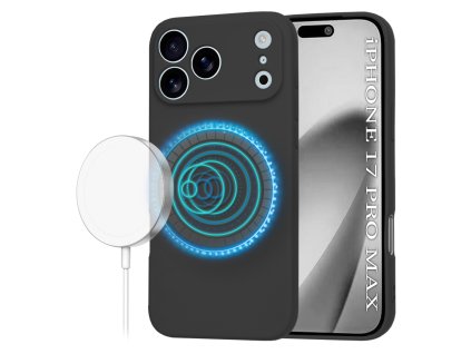 Techsuit – SoftFlex MagSafe obal na iPhone 17 Pro Max – čierny