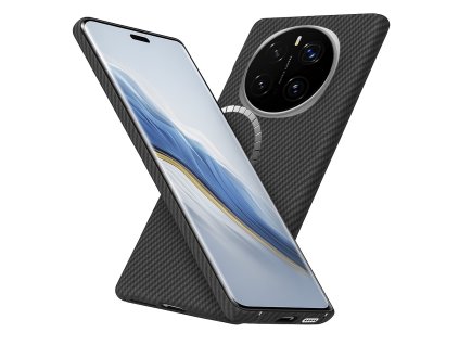 Techsuit – Aramid Fiber MagSafe obal na Honor Magic7 Pro – čierny
