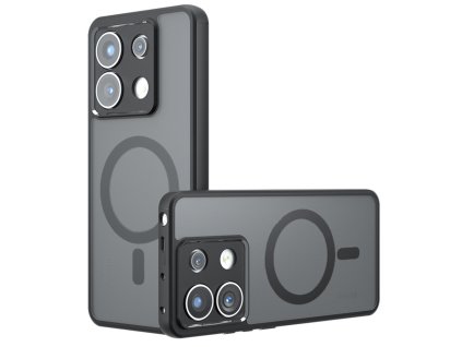 Techsuit – PureFrost MagSafe obal na Xiaomi Redmi Note 13 Pro 5G / Poco X6 – matný čierny