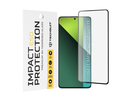 Techsuit – ESD ochranné tvrdené sklo na Xiaomi Redmi Note 13 Pro 5G / Poco X6 – čierne