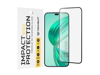 Techsuit – ESD ochranné tvrdené sklo na Honor X8b / X8c / 400 Lite – čierne