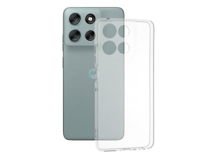 Techsuit – Clear Silicone obal na Motorola Moto G56 – priehľadný