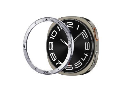 Spigen – Bezel Tune Pilot rámik na Samsung Galaxy Watch8 44mm – nerezová oceľ strieborný