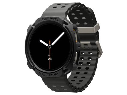 Spigen – Rugged Armor obal na Samsung Galaxy Watch8 40mm – čierny