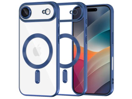 Techsuit - Luxury Crystal MagSafe ochranný obal na iPhone 17 Air – tmavomodrý