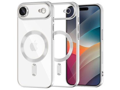 Techsuit - Luxury Crystal MagSafe ochranný obal na iPhone 17 Air – strieborný