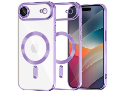 Techsuit - Luxury Crystal MagSafe ochranný obal na iPhone 17 Air – svetlofialový