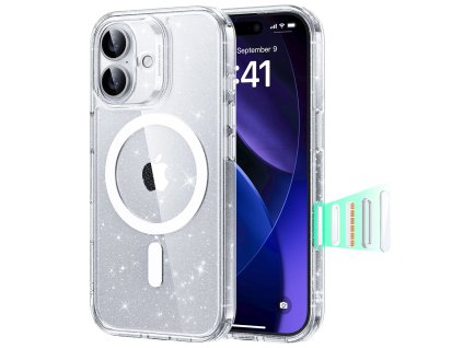 ESR - Classic Hybrid HaloLock ochranný obal na iPhone 17 - priehľadný s leskom