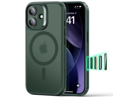 ESR - Classic Hybrid HaloLock ochranný obal na iPhone 17 - matný zelený