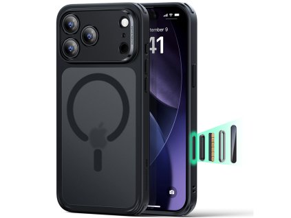 ESR - Classic Hybrid HaloLock ochranný obal na iPhone 17 Pro Max - matný čierny