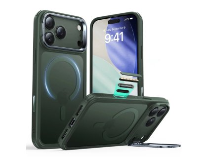 ESR - Classic Hybrid HaloLock Kickstand ochranný obal na iPhone 17 - matný zelený