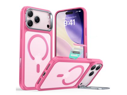 ESR - Classic Hybrid HaloLock Kickstand ochranný obal na iPhone 17 Pro - matný ružový