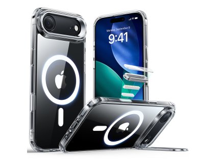 ESR - Classic Hybrid HaloLock Kickstand ochranný obal na iPhone 17 Air - priehľadný