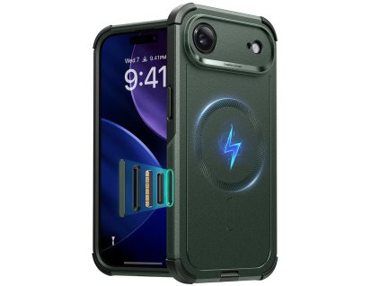 ESR - Cyber HaloLock ochranný obal na iPhone 17 Air - zelený