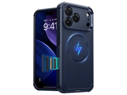 ESR - Cyber HaloLock ochranný obal na iPhone 17 Pro - modrý